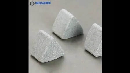 Microplaquetas cerâmicas dos meios do triângulo do corte do ângulo de moedura de rebarbação abrasivo